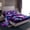 Red Purple Teal, variant on Castle Fairy Silver Cyberpunk Gamepads Twin Sheet Sets,Video Game Bedding