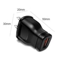 thumbnail image 5 of Cargador USB Carga rápida para Huawei iPhone Samsung Adaptador de pared (US Black), 5 of 5