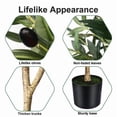 thumbnail image 4 of 7ft Premium Artificial Olive Tree, Large Lifelike Faux Olive Tree for Office and Home Decor, 4 of 8