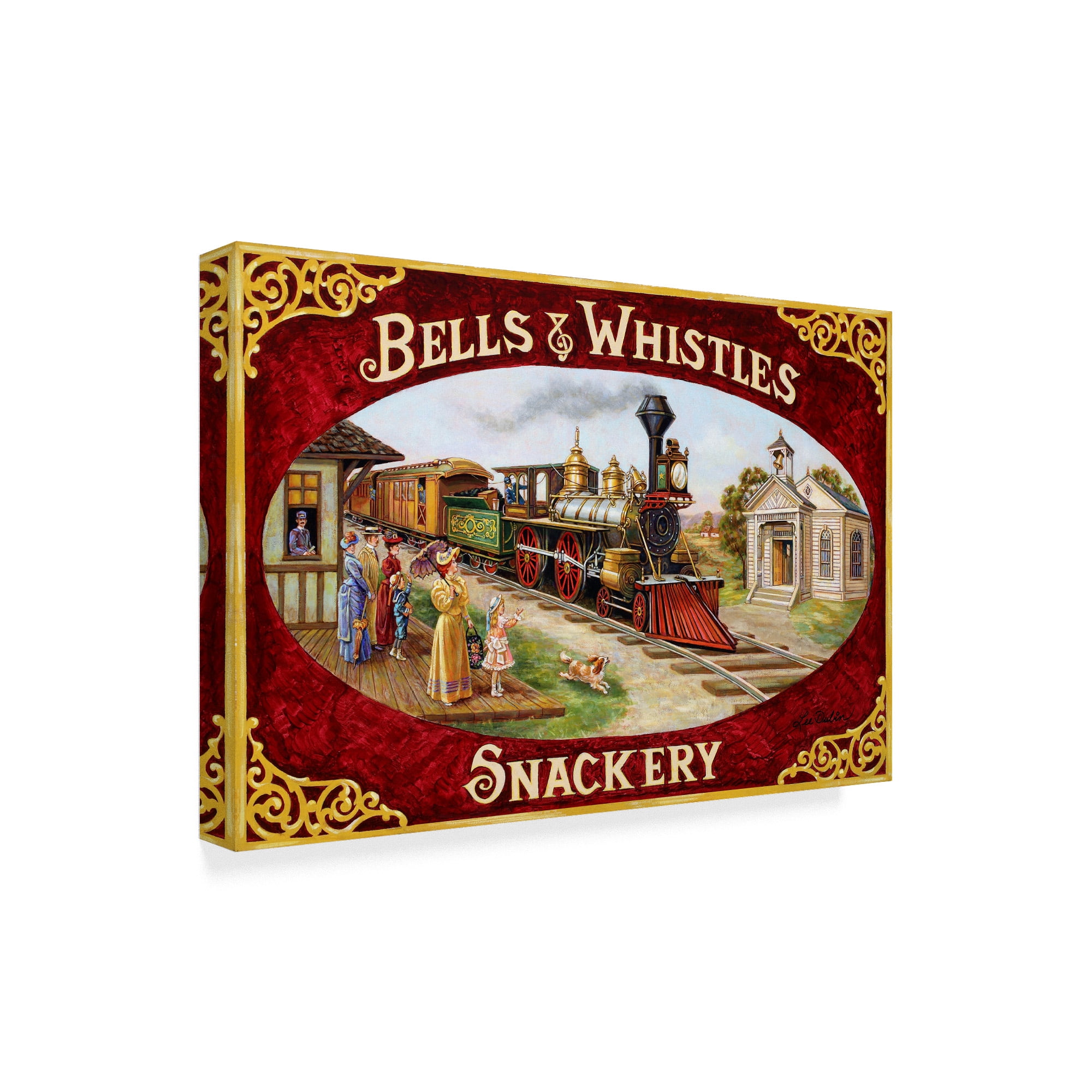 Trademark Fine Art 'Bells And Whistles Train' Canvas Art by Lee Dubin