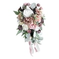 thumbnail image 1 of Ramo de Novia Artificial con Cascada, Ramo de Novia Decorativo con Forma de para Fiestas, Festivales Y Aniversarios., 1 of 9