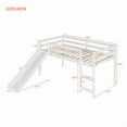 thumbnail image 3 of Loft Bed with Slide, Multifunctional Design, Twin (White), 3 of 10
