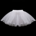 thumbnail image 3 of Hard Net Lace Bride Wedding Dress Petticoat Kids Women Short White Mesh Petticoa, 3 of 6