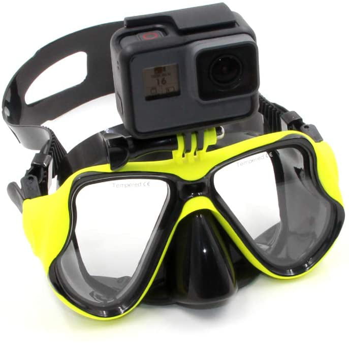 Camera Diving Mask Scuba Snorkel Mask Swimming Goggles For GoPro SJCAM Xiaomi