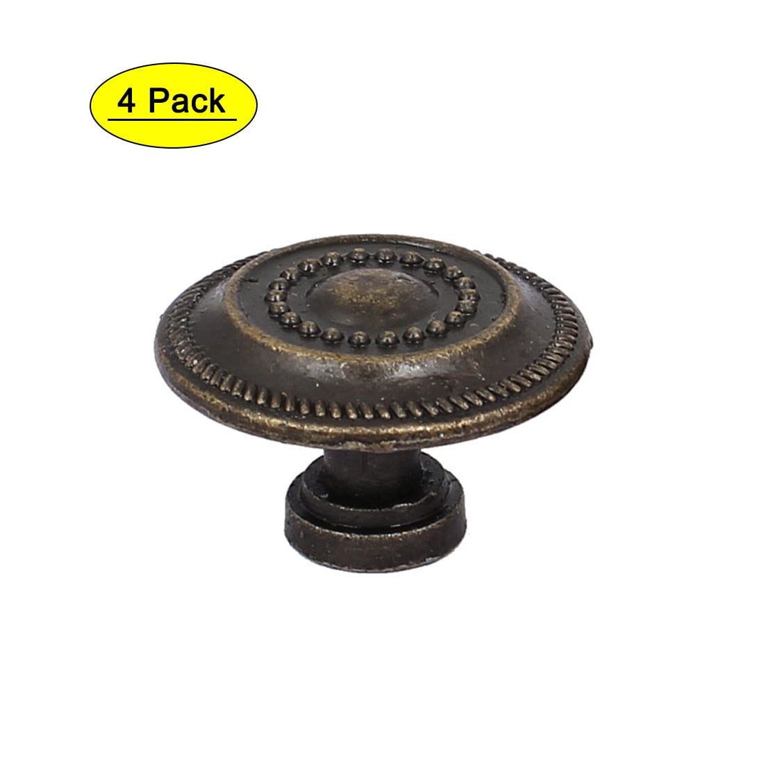 Uxcell Furniture Closet Door Metal Vintage Style Round Pull Handle Knobs 31mmx20mm 4pcs