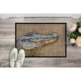 thumbnail image 2 of Carolines Treasures 8733MAT 18 x 27 in. Burlap Alligator Indoor Or Outdoor Mat, 2 of 2