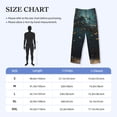 thumbnail image 4 of Yiaed Magical Library Butterfly Night Print Men's Lounge Pants, Loose PJ Bottoms, Long Pajama Pants for Men-Medium, 4 of 6