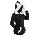 thumbnail image 2 of Fashion Plush Cat Ears Hooded Jacket For Women Casual Sweatshirt Zipper Coat Streetwear, 2 of 5