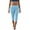 05# Light Blue, variant on Ihhxva Women's Capri Pants 3/4 Length Cuffed Ankle Relaxed Fit Elastic Waist Yoga Pockets Stretchable Summer Jogger Leggings Gym Daily Wear S-2XL