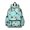 Football and Basketball Lightblue Pattern, variant on Baseball and Basketball Orange Pattern Cute School Backpack with Padded Back and Adjustable Shoulder Straps 13.4"x11"x4.7"