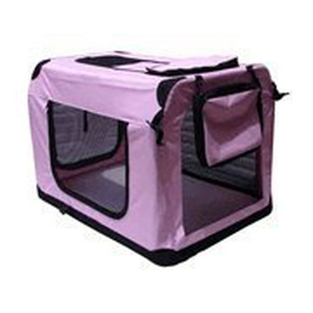 BestPet Soft Sided Pet Crate, Pink, 42"L