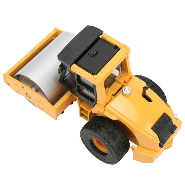 Noref Alloy Diecast Single Steel Wheel Road Roller,1:50 Alloy Single Steel Wheel Road Roller,1:50 Scale Alloy Diecast Single Steel Wheel Road Roller Simulation Model Children Toys