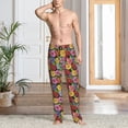 thumbnail image 2 of Balery Daisies Flowers Pantalones de pijama para hombre, pijama ultraligero, pantalón de descanso-XX-Large, 2 of 6