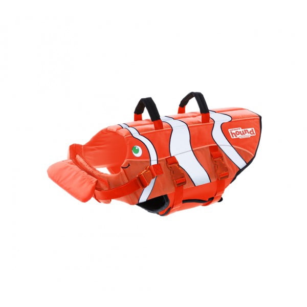 Outward Hound PupSaver Fun Fish Ripstop Dog Life Jacket, Medium, Orange