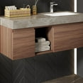 thumbnail image 4 of 48 inch Floating Bathroom Vanity with Sink, Modern Wall Mounted Vanity Bathroom Storage Cabinet with Grey Sintered Stone Countertop, Ceramic Single Sink, 4 of 6
