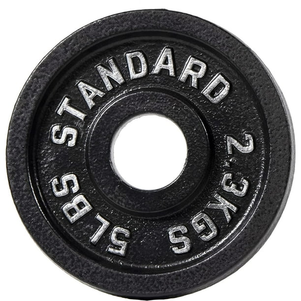 BalanceFrom Classic Cast Iron Weight Plates for Strength Training, 2