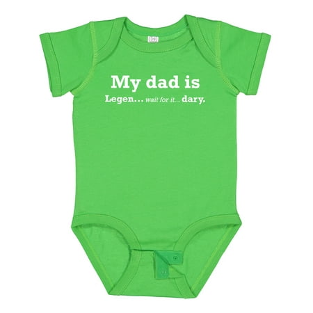 

Inktastic My Dad is Legendary Gift Baby Boy or Baby Girl Bodysuit