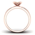 thumbnail image 3 of CARATS FOR YOU Halo Style Bridal Diamond Engagement Set In 14K Rose Gold Plated (0.25 Carat, I-J Color, I2-I3 Clarity), Ring Size-11.5, 3 of 6