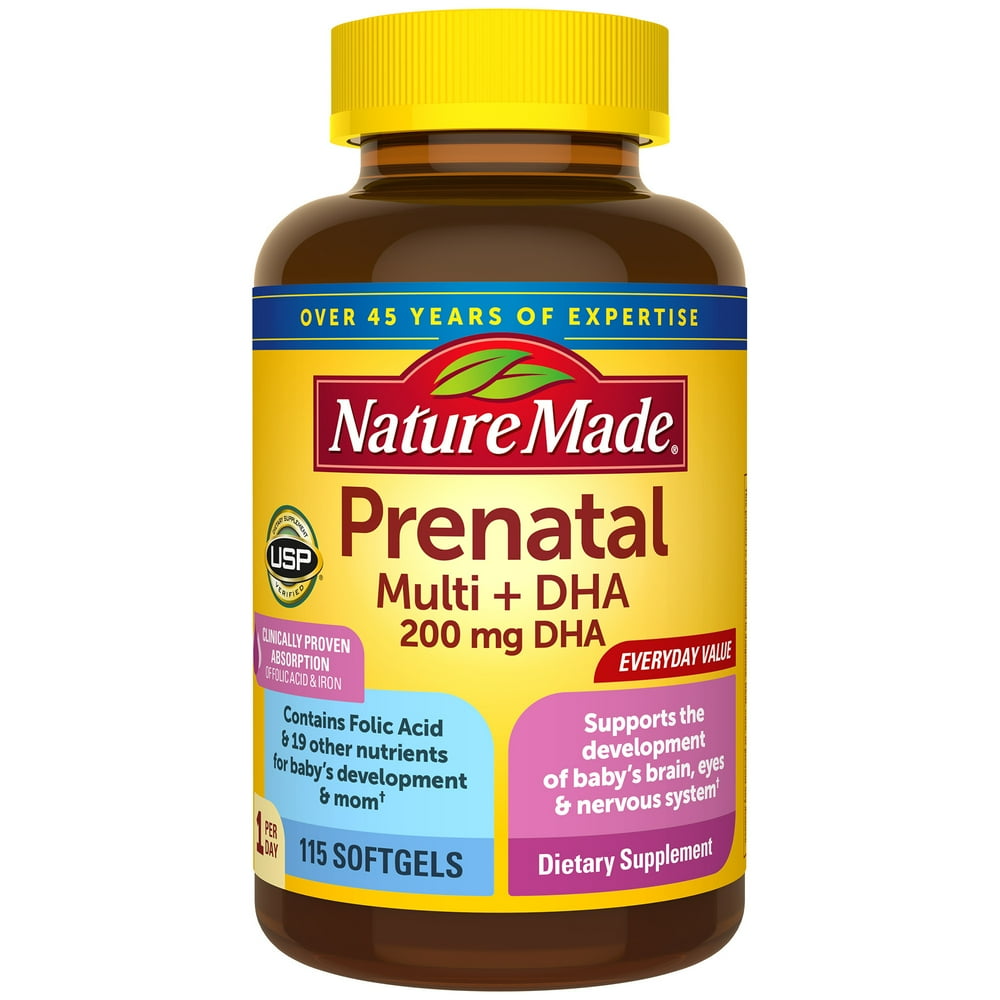 Nature Made Prenatal Multi + DHA, 115 Count