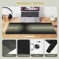 thumbnail image 2 of Desk Matt, Extra Large Mouse Pad for Desk, Computer Desk Pad Mat, Gaming Mousepad with Non-Slip Rubber Base, Big XXL Keyboard Mat for Desktop Office Laptop Table, Green Boho Rainbow, 2 of 6