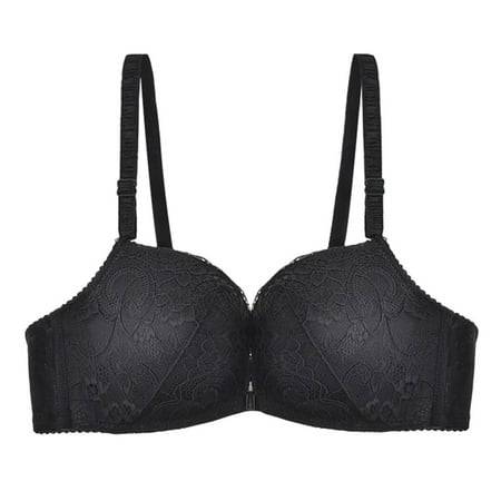 

Women Wireless Underwear Front Buckle Closure Female Bra Gift for Girlfriend Wife Lover 36a