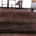 thumbnail image 3 of Rugsotic Carpets Handmade Rugs Hand Knotted Loom Rectangle 5'x8' Brown Wool for Indoor Use, 3 of 8