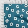 thumbnail image 2 of oneOone Viscose Chiffon Teal Blue Fabric Polka Sewing Fabric By The Yard Printed Diy Clothing Sewing Supplies 42 Inch Wide-34, 2 of 6