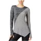thumbnail image 1 of Blusa colorblocked bar III para mujer gris grande Pull-over, 1 of 2
