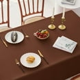 thumbnail image 5 of Rectangle Tablecloth - Waterproof and Wrinkle Resistant Washable Polyester Table Cloth for Kitchen Dining/Party/Wedding Indoor and Outdoor Use (60 x 120 inch, Chocolate), 5 of 6