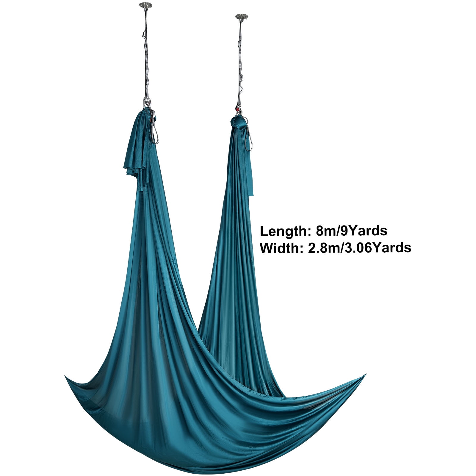 KFFKFF 8.7 Yards Aerial Silk Yoga Swing Set Hammock Trapeze