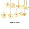 thumbnail image 3 of Yannianjz under $5 LED Christmas Lights, Christmas LED Star Curtain Lights, Decorative String Lights for Indoor Room, Christmas Tree Snowflake Lights, Holiday Ambience Lighting Decor, 3 of 6