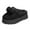 Black, variant on Cloud Slippers for Women 2025 Winter Warm Fuzzy Platform House Shoes Pompom Fleece Lined Plush Bedroom Slides Fashion Casual Cozy Indoor and Outdoor Slip on Black Size 6.5