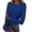Blue#004, variant on Xyxonk Womens Basic T Shirts Long Sleeve Fall Tops 2025 Crewneck Blouse Ribbed Knit Slim Fit Basic Clothing,Purple L