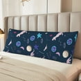 thumbnail image 6 of Picia Space Dinosaur Body Pillow Cover - Super Soft Microfiber 20x54 Body Pillow Case - Envelope Closure, Wrinkle, Stain Resistant Body Pillow Cover,Elegant Bedding, 6 of 8