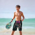 thumbnail image 6 of Stray Kids Boys Swim Trunks Quick Dry Swimwear Surfing Bathing Suit Drawstring Elastic Waist With Mesh Lining, 6 of 7