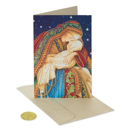 Seasons Greetings Christmas Cards (14ct) American Greetings Premium Madonna and Child Christmas Boxed Cards and Envelopes ()