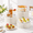 White*4 Pack, variant on 4 Pack Buffet Risers Foldable Accordion Food Display With Disc Dessert Table Set Cardboard Paper Cupcake Cake Stand For Party Cyl