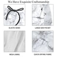 thumbnail image 4 of luoweisi Men's Beach Shorts Quick Dry Swim Trunks with Mesh Lining Marble Texture S, 4 of 5
