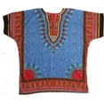 thumbnail image 2 of Riviera Sun Dashiki-Style Shirt for Men with Pockets – Boho Print Casual Top (Royal, Small / Medium), 2 of 2