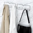 thumbnail image 3 of Godderr No Punching Coat Hooks Multifunctional Stainless Steel Coat Hooks Bathroom Storage Row Hooks, 3 of 5