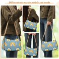 thumbnail image 4 of FORMRS Womens Shoulder Bag with Chain Strap Clutch Purse Cute Tote Handbag, Light Blue Rainbow, 4 of 7