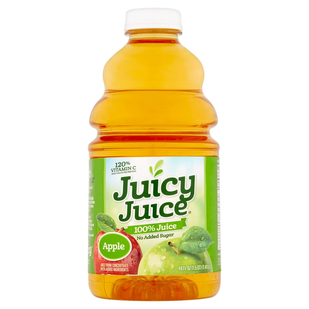 Juicy Juice 100% Apple Juice, 48 Fl. Oz. - Walmart.com - Walmart.com