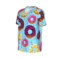 thumbnail image 2 of Rocae Donuts for Breathable Men's Baseball T-Shirt Fashionable Casual Baseball Jersey, Moisture-wicking Sportswear 3X-Large, 2 of 9