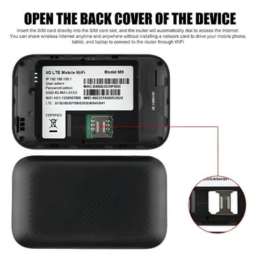 GJX Portable 5G LTE Wireless WiFi Router Mobile Broadband LCD MIFI Hotspot