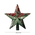thumbnail image 3 of chaungfeng 7.87 Inch Tree Topper, Glitter Plastic Star Ornaments, for Christmas Tree, Holiday Decor, Festive Display, 3 of 6