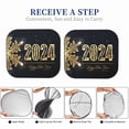 thumbnail image 6 of Balery Happy New Year 2024 (5) Sun Shield 2 Pack For Car Front Windows Foldable Sun Visor Protector Blocks Max Uv Rays And Keeps Your Vehicle Cool For Most Sedans Suv Truck, 6 of 7