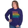 thumbnail image 3 of Funny Busy Mom Mothers Day Present Women Plus Size Crewneck Sweatshirt Brisco Brands 3X, 3 of 5