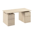 thumbnail image 1 of Stratus 60W Standing Desk with Drawers in Natural Elm - Engineered Wood, 1 of 8
