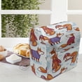 thumbnail image 3 of Fox Stand Mixer Cover, Snow Foxes with Winter Sweaters and Scarf Cartoon Vulpe Friends in Cozy Environment, Kitchen Appliance Organizer Bag Cover with Pockets, 5 Quarts, Multicolor, by Ambesonne, 3 of 4