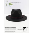 thumbnail image 3 of Sombreros de ala grande para hombres y mujeres, sombreros de jazz de lana de moda, estilo inglés, otoño e invierno, nuevos, 3 of 5